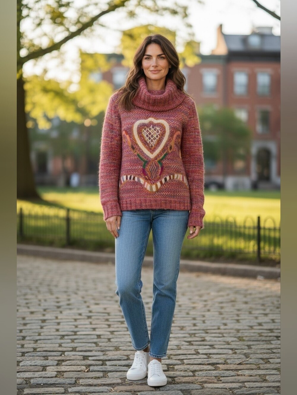 Missoni Wool Sweater Cowl Neck Women's S Embroidered Pullover Boho